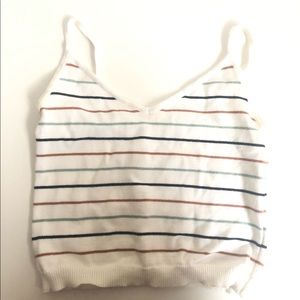 striped crop top